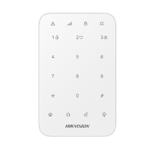 DS-PK1-E-WE Clavier LED Hikvision DS-PK1-E-WE sans fil pour alarme AXPRO
