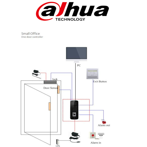 ASI1212D DAHUA - LECTEUR D'EMPREINTES DIGITAL EXTÉRIEUR AUTONOME